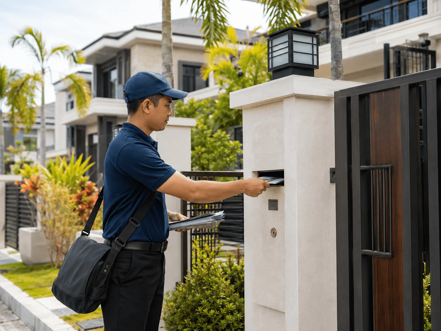 Door-to-door distribution · Service illustration