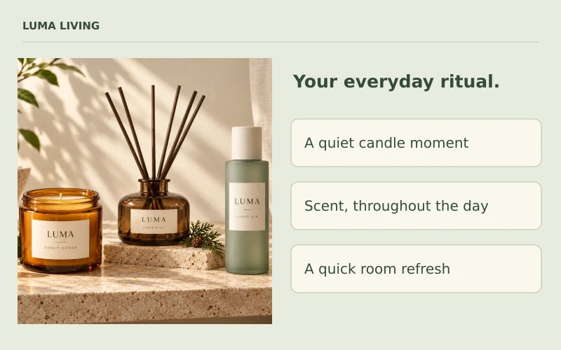 Find Your Match · Fictional demonstration brand