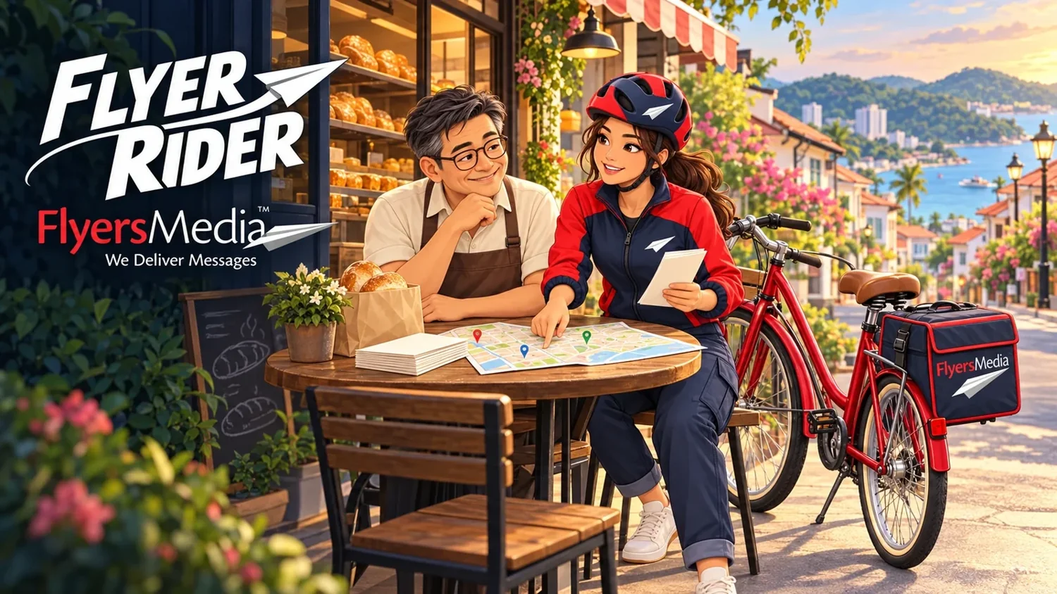 Promotional game artwork · Flyer Rider by GamesAdv for Flyers Media