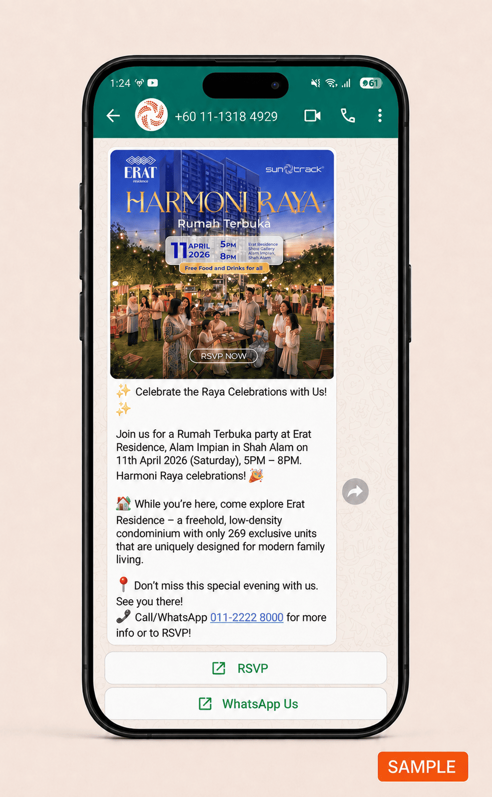 Suntrack Open House campaign screenshot