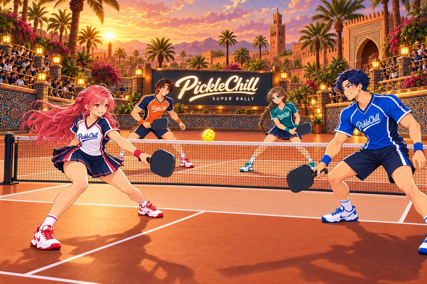 PickleChill Super Rally world artwork in Marrakech