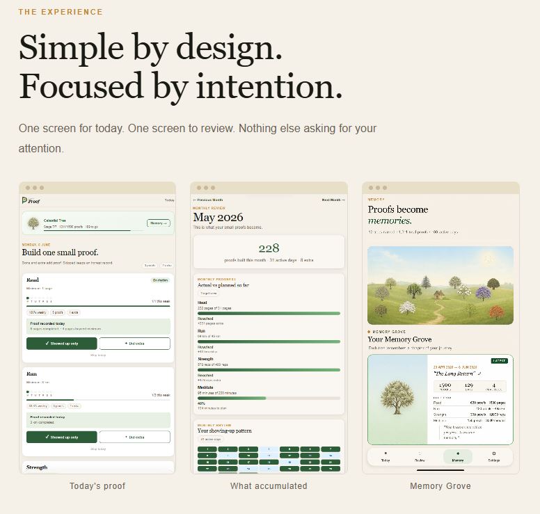 visible proof. product interface